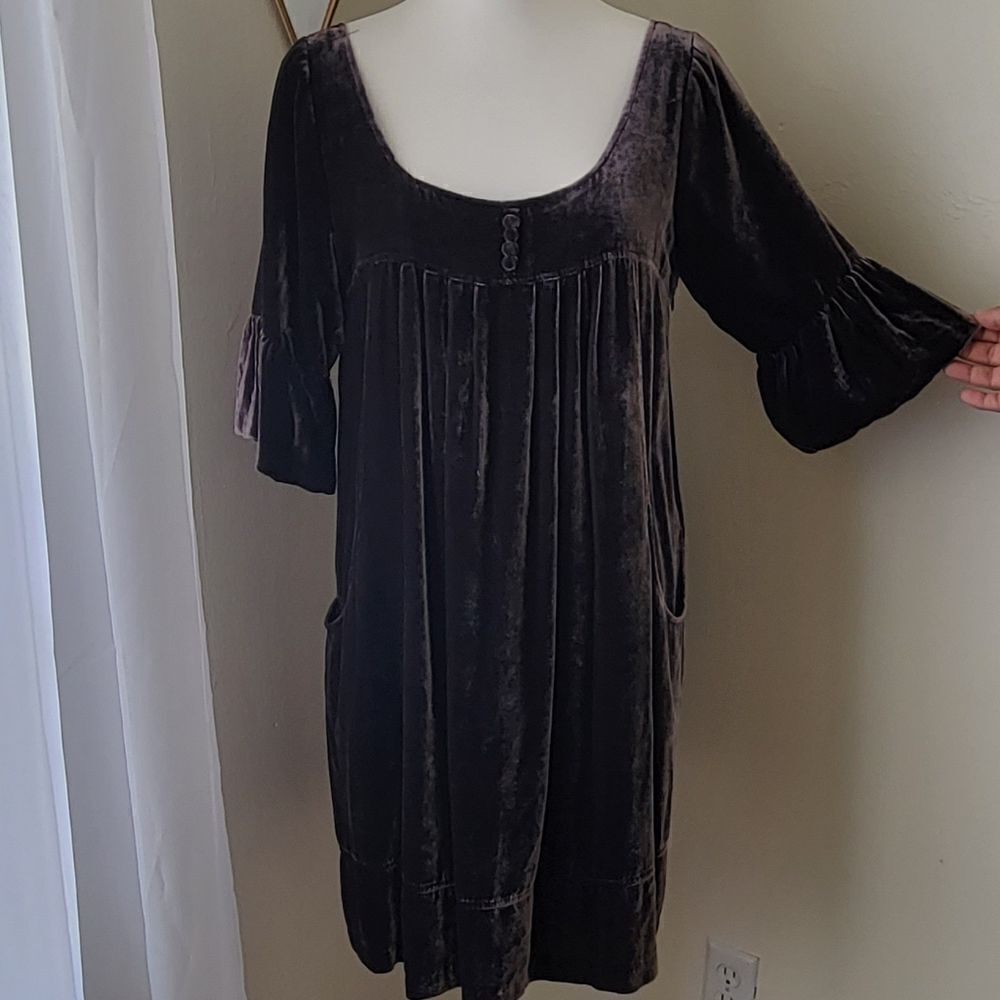 See by Chloe brown velvet dress